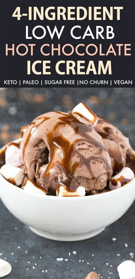 Sarah_12 introduction a yummy snack with only 0.2 fat and 50 calories. 4 Ingredient No Churn Low Carb Hot Chocolate Ice Cream ...