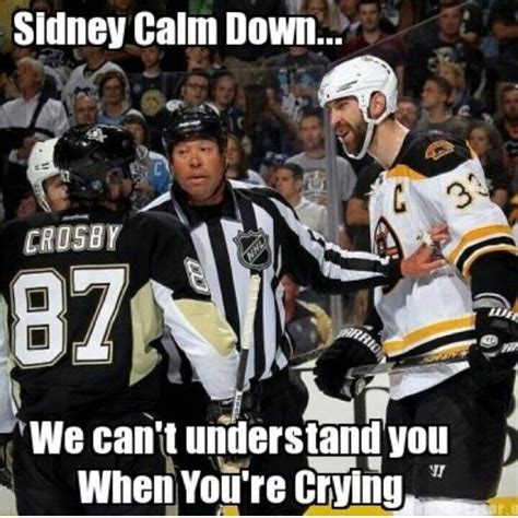 Crying Crosby And The Boston Bruins Funny Hockey Memes Bruins Hockey