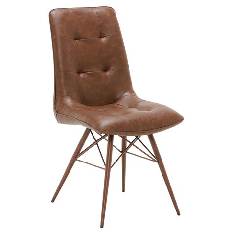 Contemporary living is highlighted by design that conveys energy and imagination while silhouettes create a simplistic statement to any room. Hix Upholstered Dining Chair, Vintage Brown | Dining ...