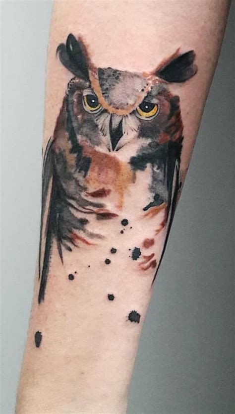 Watercolor Owl Tattoo 🐥 🐥 🐥 Owl Tattoo Meaning Tattoos With Meaning