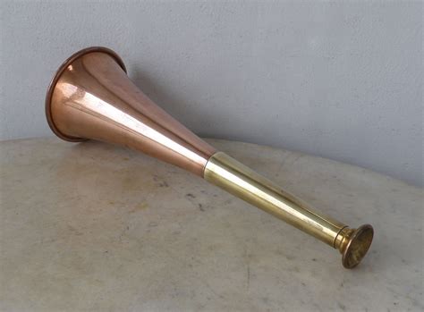 Copper Hunting Horn Brass Neck And Mouthpiece British 8 14 Tapered