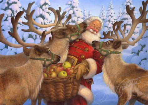 santa at the north pole — the art of scott gustafson