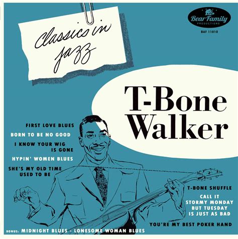 T Bone Walker Classics In Jazz Lp 10 Inch Ltd Vinyl Blues Ebay