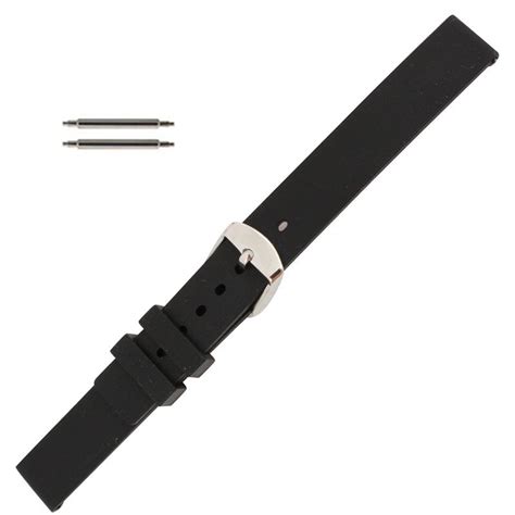 18mm Rubber Watch Band Silicone Strap For Replacement Watchbands