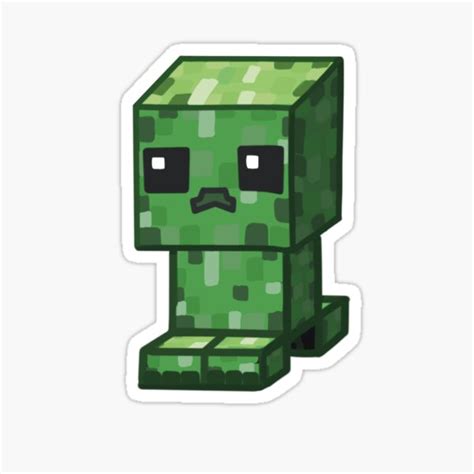 Cute Minecraft Creeper Sticker By Vanthaera Ubicaciondepersonascdmx