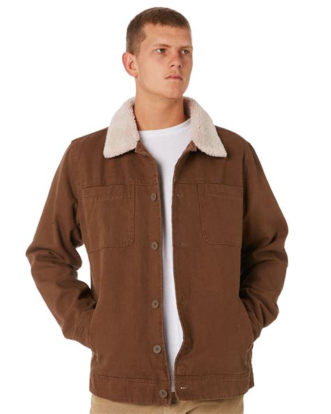 Oneill High Noon Mens Sherpa Jacket Bombay Brown Surfstitch