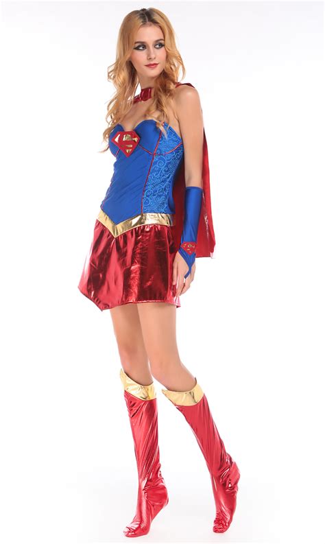 Deluxe Sexy Supergirl Costume N10691