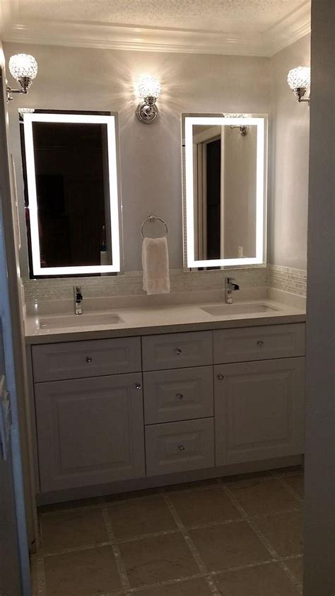 Browse a large selection of bathroom mirror designs, including fogless, lighted and framed bathroom mirrors in all shapes and finishes. 20 Inspirations Vanity Mirrors With Built in Lights ...