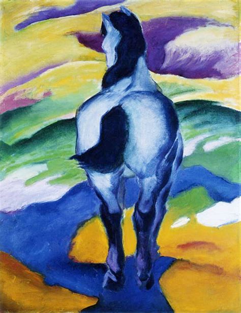 Blaues Pferd Von Franz Marc Hochwertiger Kunstdruck
