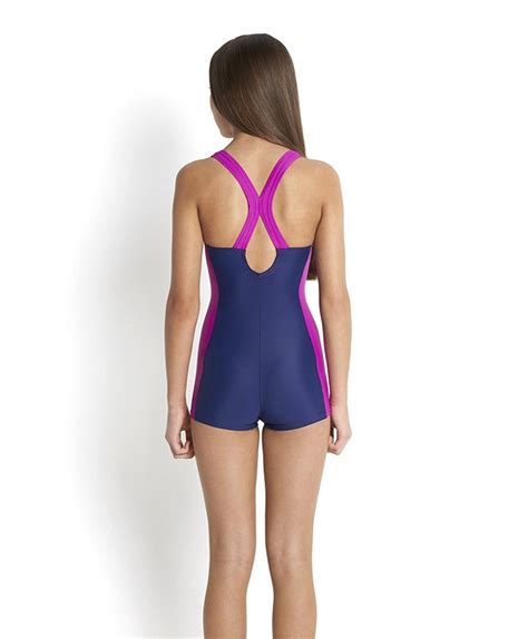 Speedo Girls Swimsuit Beach Mix Panel Legsuit Size 152 Ebay