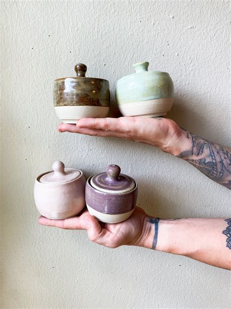 Ceramic Spice Jars Handmade Etsy