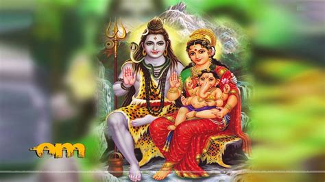 Lord Ganesh With Shiva And Parvati Picture God Hd Wallpapers
