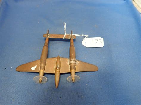 Lot Trench Art Plane Made With Bullet Shells