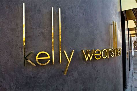 When Walking Into The New Kelly Wearstler Boutique Sign Design