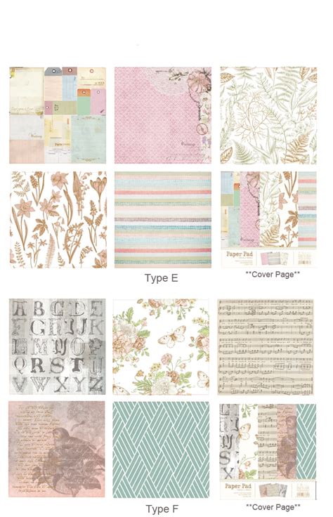 Eno Greeting 6inch Paper Pad For Decoupage Diy Flower Decorative Papers