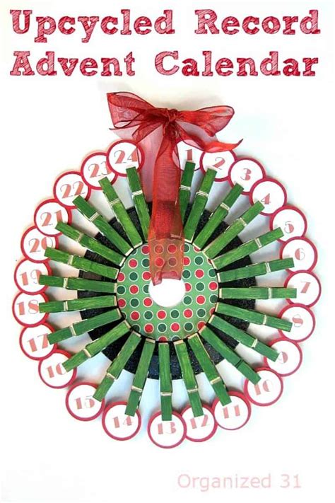 Clothespin Wreath Advent Calendar Artofit