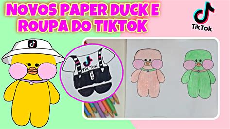 COMO DESENHAR ROUPA DO TIKTOK PARA PAPER DUCK How To Draw TikTok Outfit For Paper Duck YouTube
