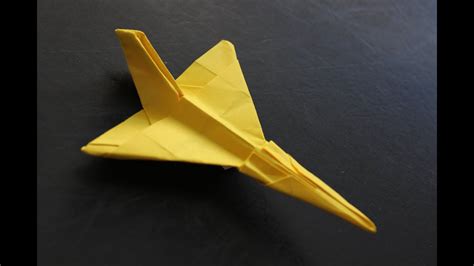 How To Make A Cool Paper Plane Origami Instruction F106 Youtube
