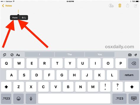 How To Copy And Paste On Ipad