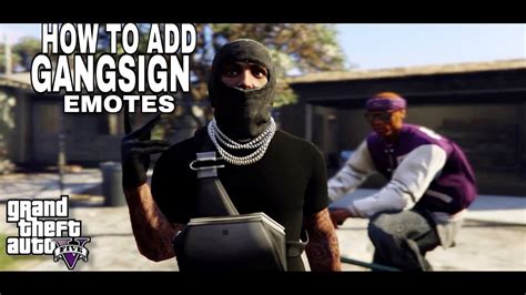 How To Add Gang Sign Emotes In Gta 5 Rp Fivem Gta 5 Quick Gang Sign