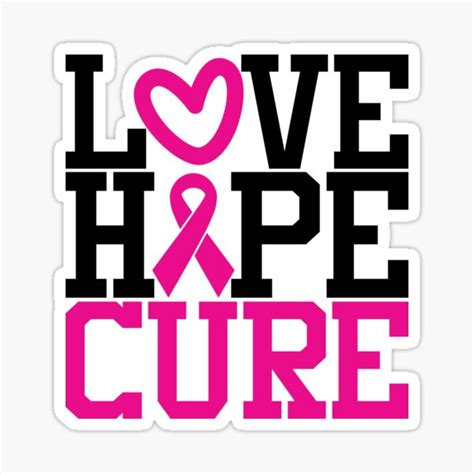 Breast Cancer Awareness Pink Ribbon Survivor Fighter Cure Faith Hope
