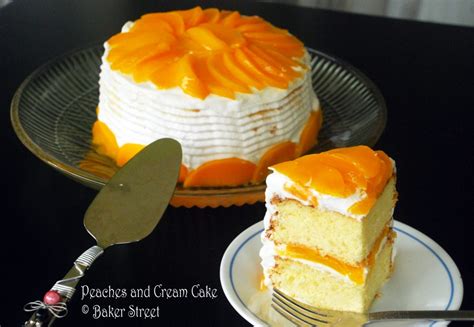 Peaches And Cream Cake Baker Street