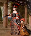 María Teresa de España,Esposa de Luis XIV,con su único hijo ...