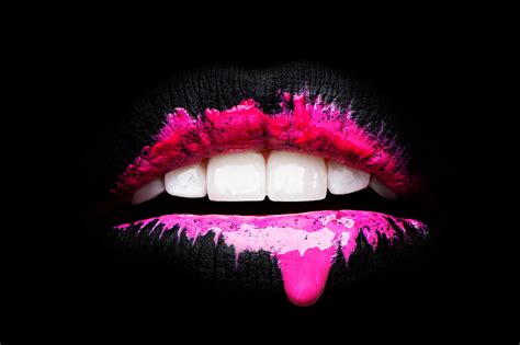 pink lips wallpaper wallpapersafari