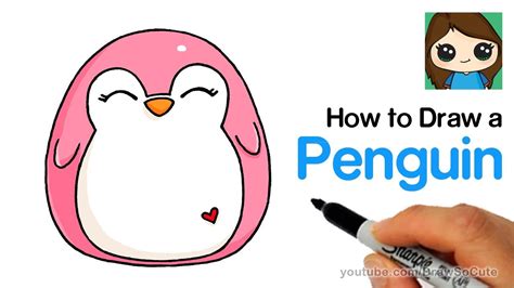 How To Draw A Penguin Easy Cute How To Draw A Baby Penguin Cute And Easy