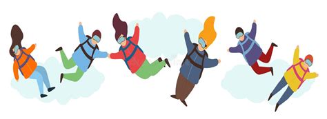 Skydivers Icons Stock Illustrations 17 Skydivers Icons Stock