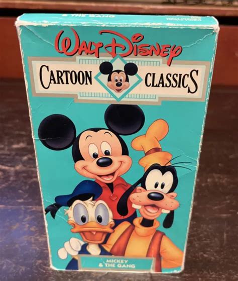 VINTAGE DISNEY Walt Disney Cartoon Classics Vhs Mickey The Gang 16128