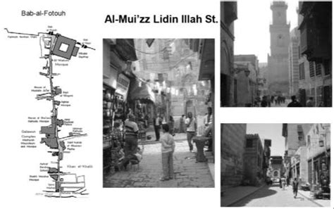 map and photographs to different sections in al moez street cairo egypt download scientific