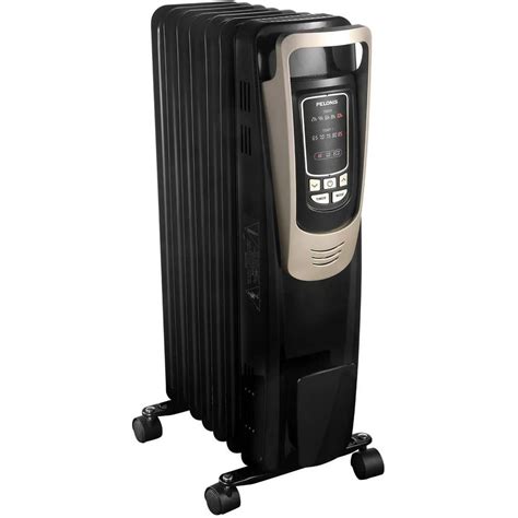 Pelonis Oil Filled Radiator Heater Luxurious Champagne Portable Space