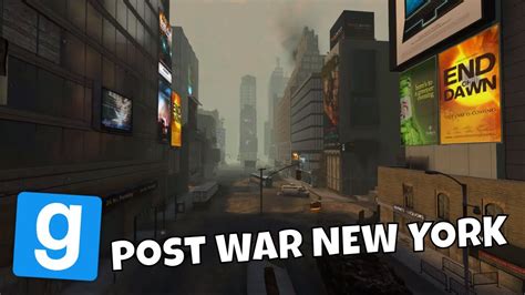 Garrys Mod Map Review Rpdowntowndawn Post War New York Youtube