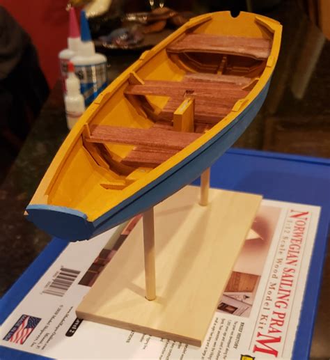 Norwegian Sailing Pram By Johnn Finished Model Shipways Scale 1
