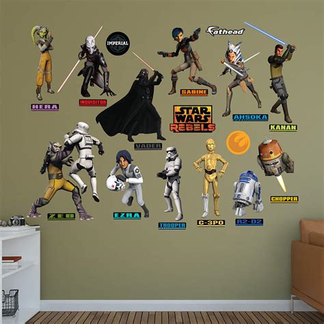 Star Wars Rebels Characters Collection Wall Decal Shop Fathead® For Star Wars Cartoons Decor