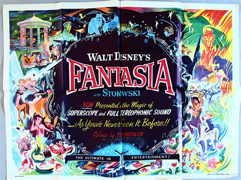 Fantasia Original Vintage Film Poster Original Poster Vintage Film