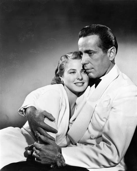 PHOTO Humphrey Bogart Holds Ingrid Bergman In A Scene From Casablanca