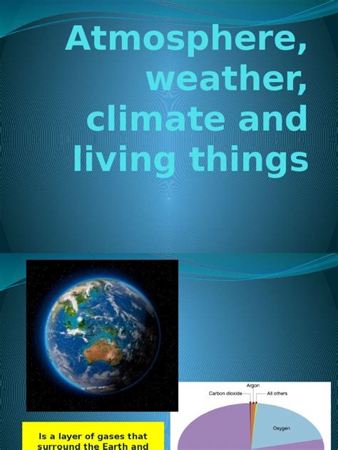 Atmosphere Weather Climate And Living Things Climate Atmosphere
