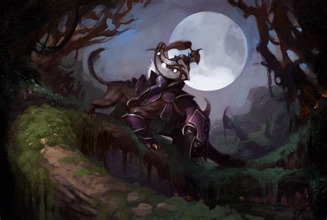 Luna the Moon Rider from DOTA – Game Art
