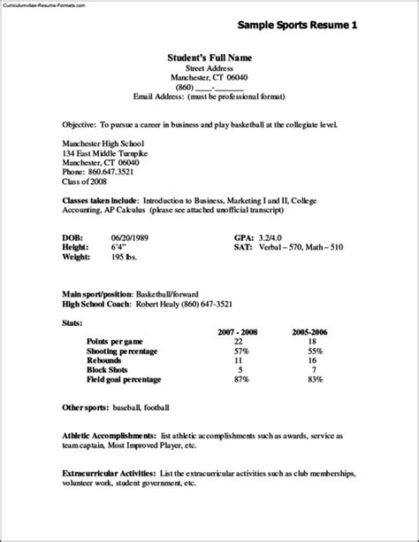 Can you please show me how to write a curriculum vitae? Resume Template Examples For High School Students | Free ...