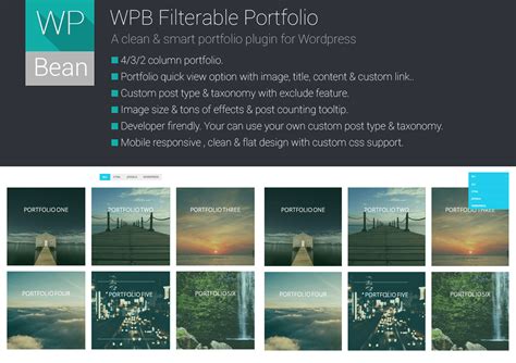 Filterable Portfolio WordPress Plugin with Gallery and Quick View ...