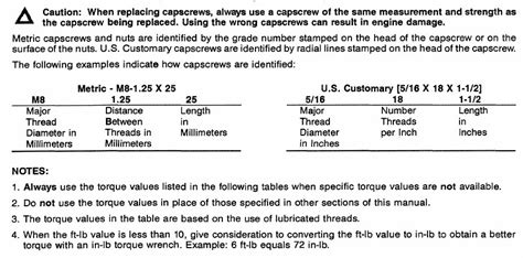 Cummins 4bt Capscrew Markings And Torque Values Diesel Engines