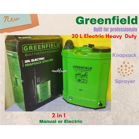 Greenfield Electric Knapsack For Disinfecting Pesticide Agricultural Sprayer L Tungho