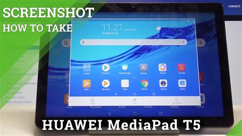 How To Take Screenshot In Huawei Mediapad T5 Grab Screen Youtube
