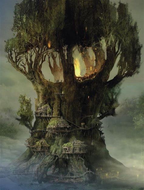 Magical Tree Fantasy Landscape Fantasy Inspiration Fantasy Artwork