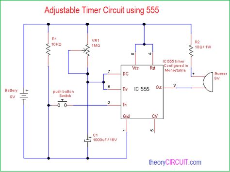 The 555 timer is an extremely popular timer that was invented in the era of the emergence of the computer that is stille extremely popular with hobbyists today. Adjustable Timer Circuit using 555