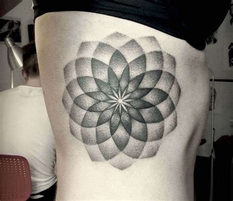 Geometric Flower Tattoo By Damian Orawiec Post 25645