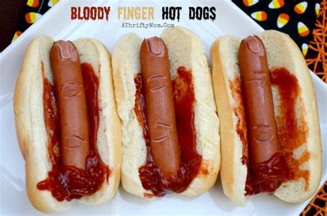 Halloween Party Food For Kids And Adults Bloody Finger Hot Dogs A