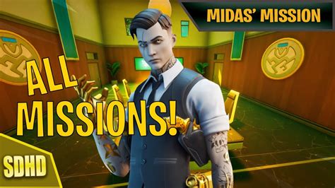 All New Leaked Midas Mission Challenges Fortnite Week 9 And Week 10